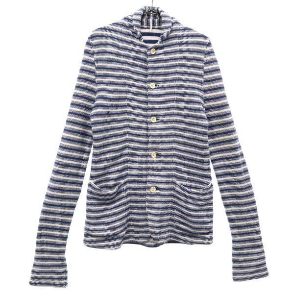 

m s braque сделано в Японии полосатая куртка Soft Touch 36 Синяя Женская Б/У