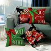 New Christmas Pillow Cartoon Christmas Tree English Bell Home Cushion Pillow Cover