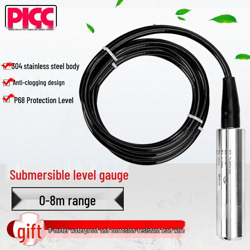Submersible Water Level Sensor 4-20mA Voltage Transmitter