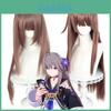 Honkai Star Rail Herta Cosplay-Perücke mit natürlicher Kopfhautoptik und Ombre-Farbverlauf