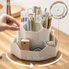 Rotating Pen Large Capacity Pencil Pencil Pencil Rotating Pen Multifunctional Stationery Storage Cosmetics Convenient for Office and Home Gray