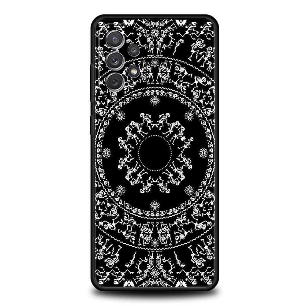 Skeleton Skull Phone Case for Samsung Galaxy A55 A35 A17 A07 A15 A13 A25 A51 A71 A72 A73 A32 A52 A52S A41 5G Soft TPU Shell Bags