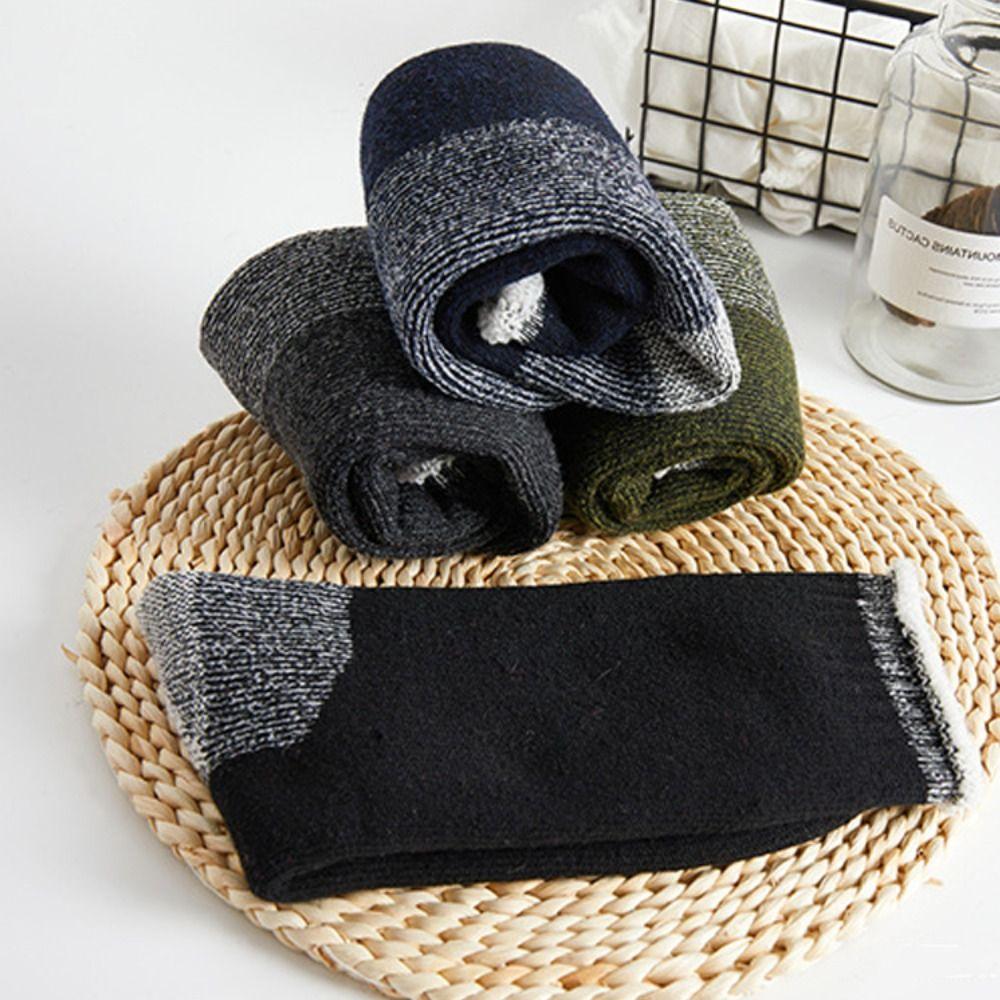 Soft Comfortable Fuzzy Wool Socks Thickened Mountaineering Winter Warm Socks Breathable Outdoor Sports Socks For Female Male
