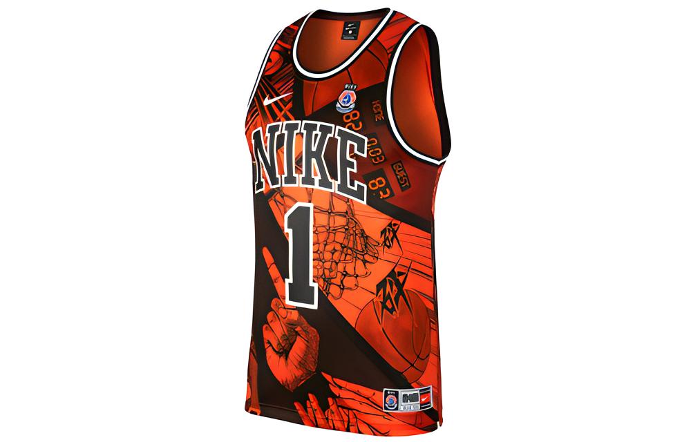 Мужская баскетбольная майка Nike Оранжевая CI9081-890 S