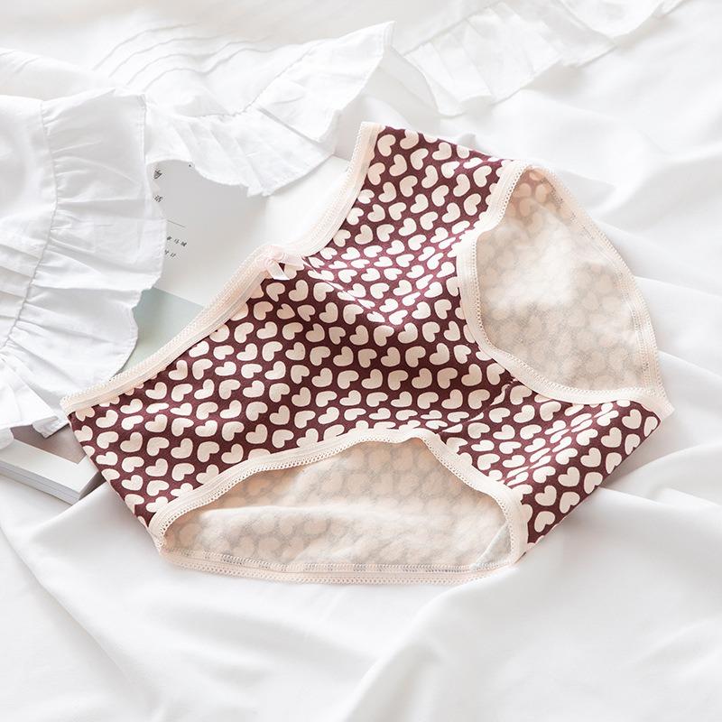 

Женские трусы Хлопковые трусы со средней талией для девочек с промежностью L