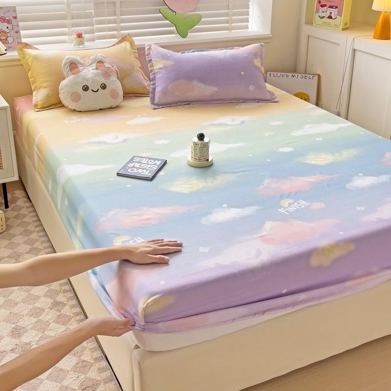 Foreign trade single product ins wind mattress three-piece set simple bedspread single piece Simmons mattress protective cover non-slip fixed