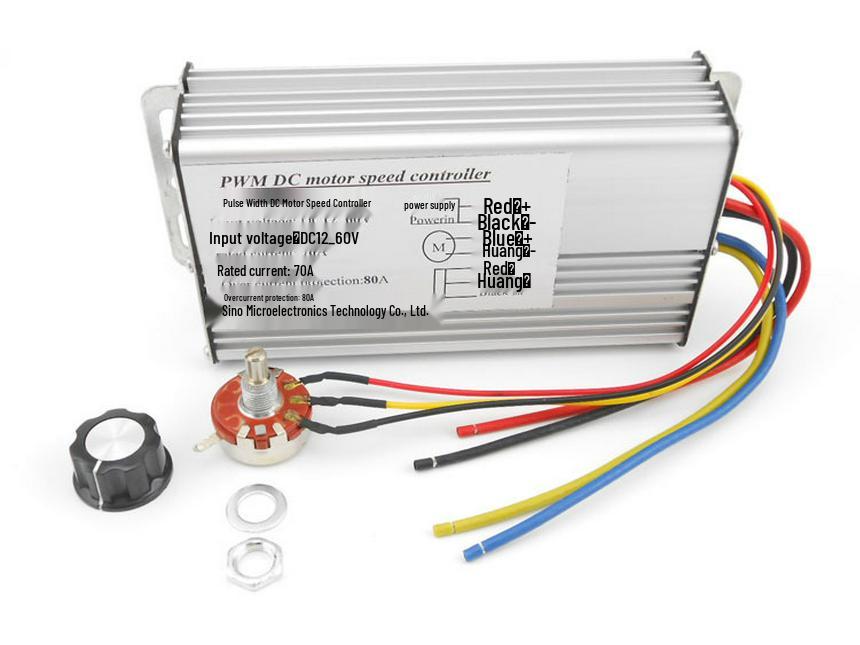 Industrial High Power Stepless PWM DC Motor Speed Controller for 12V-36V Motors
