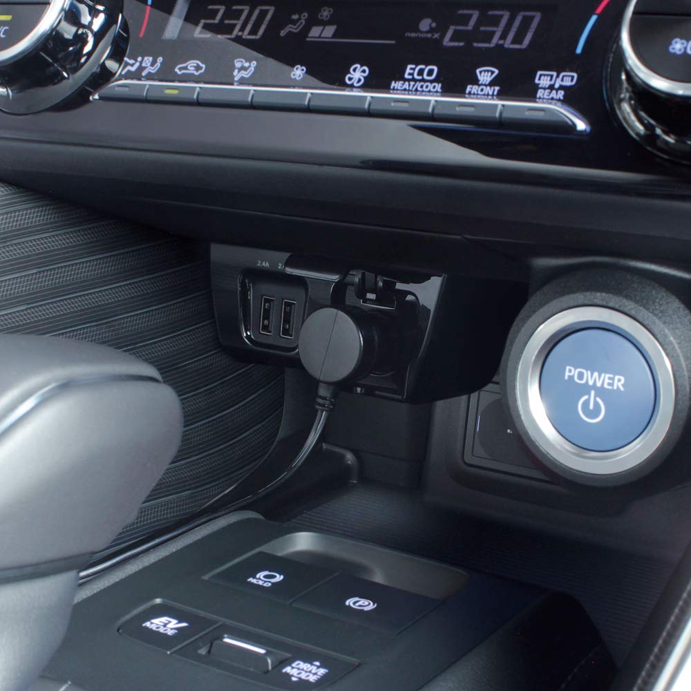 Tsuchiya Yac Vehicle-Specific Socket Power Box SY-HR14 Toyota 80 Series Harrier Black