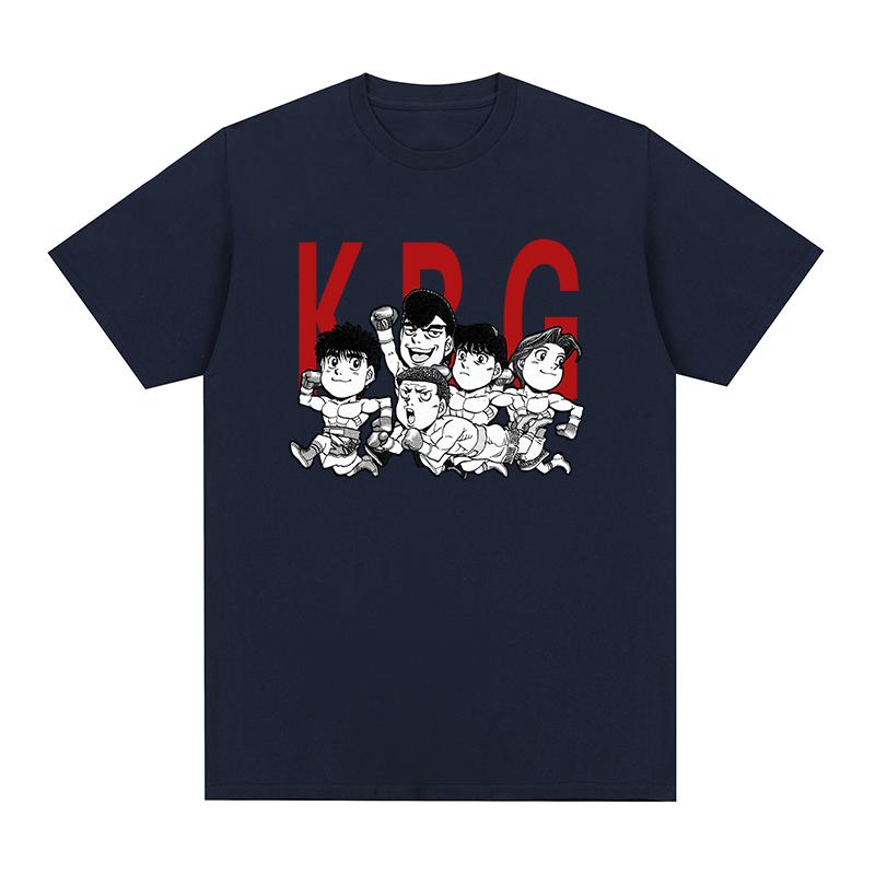 KBG Hajime No Ippo Vintage T-Shirt Makunouchi Ippo Kamogawa Team Baumwolle Herren T-Shirt Neues T-Shirt T-Shirt Damen Tops