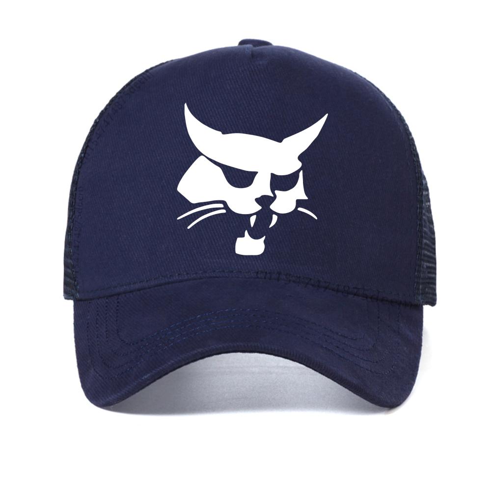 Bobcat Head Anime Cartoon Baseball Cap Men Women Mesh Trucker Caps Casual Adjustable Sun Sports Hat