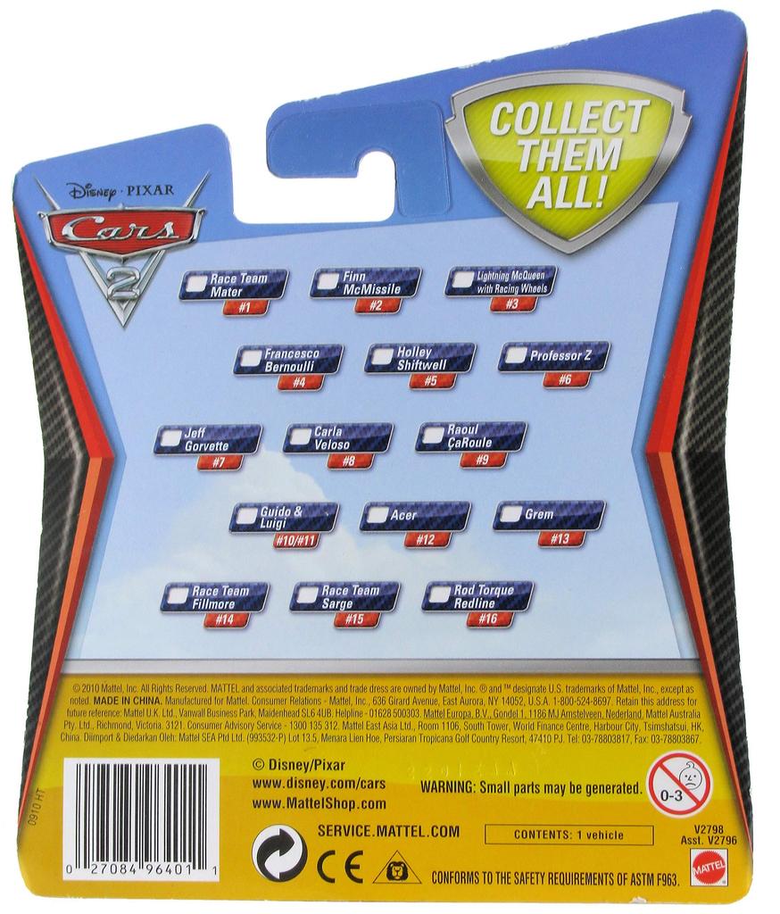 Disney Cars miniature carRace Team Mater RACE TEAM MATER [Cars 2] To celebrate the release of the movie [Cars 2], it's already here