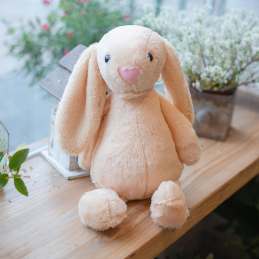Soft Easter Bonnie Rabbit Doll With Long Ears Plush Bunny Toys  Children Girl
