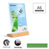 Menükarten aus Acryl und Massivholz: A5, A6, A4 Versionen für Anzeigen & Preisschilder