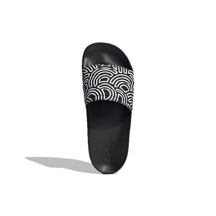 New Adidas Adilette Shower Slipper 'Black White' Women's FX1200
