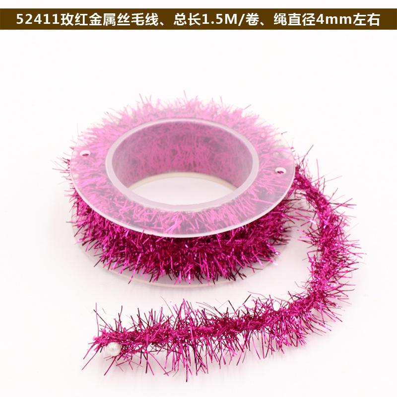 Christmas Decoration Metal Wire Color Strips DIY with Iron Wire Metal Wire Yarn Festival Supplies