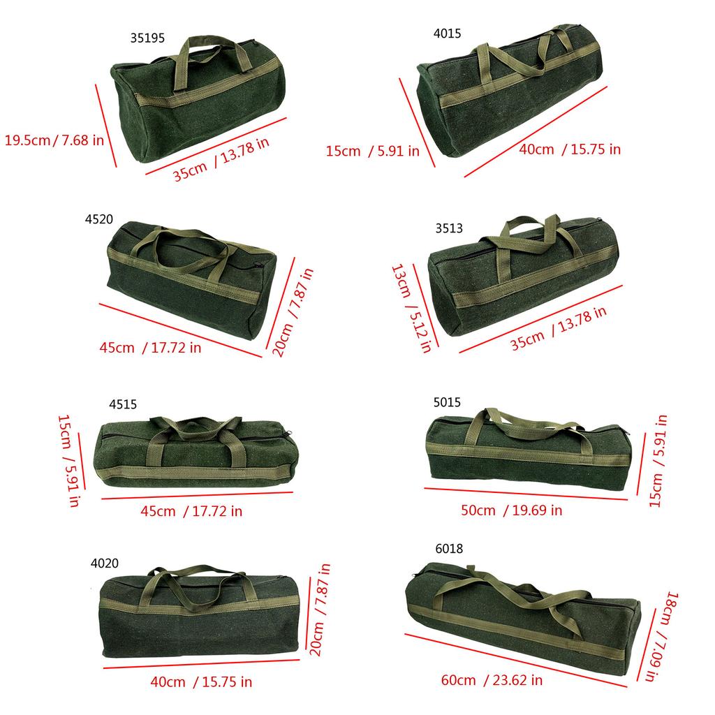 Canvas Tool Bag Large Capacity Tool Storage Bag Hand Tool Storage Carry Bag Tool Organizers for Carpentry Workers
