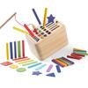 Shape Wooden And Color Sorting Toy Kids Multifunctional Design Learning Benefits