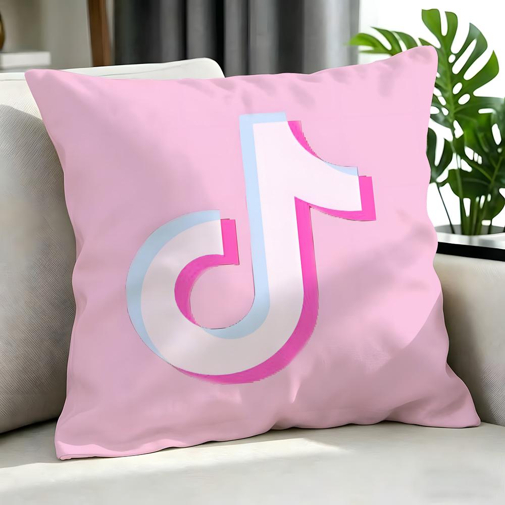 Social Tiktok Cushion Cover Cushion Cover Set 4Pcs 50X50 45X45 40X40 Pillowcase Decorative Sofa Home Decor