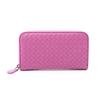 Used Intrecciato Around Long Wallet Leather Purple Used Women