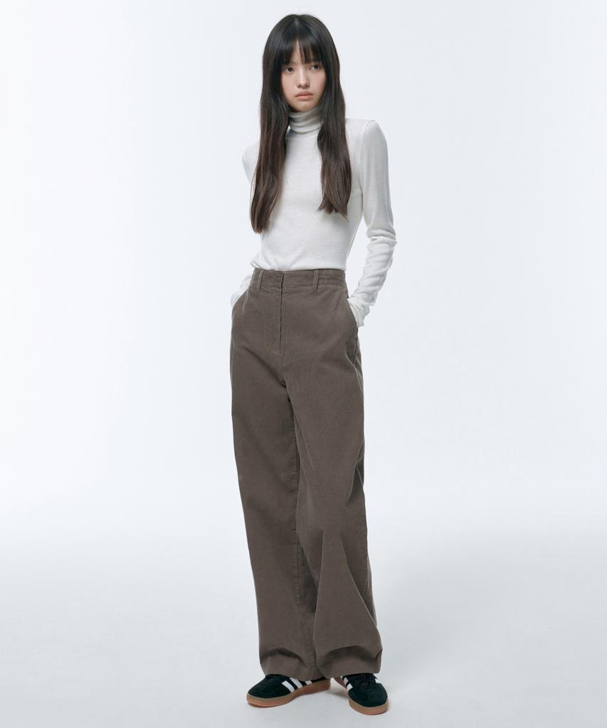 MUSINSA STANDARD WOMAN Women'S Merino Wool Blend High-Gauge Turtleneck Knit [Ivory]