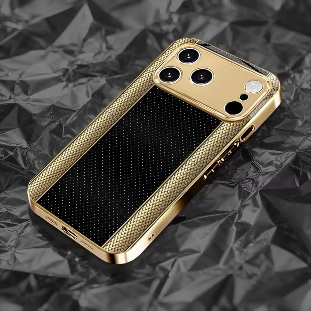 Exquisite Luxurious High-end Phone Case Electroplated Glass PhoneCase for iPhone 17 16 15 14 13 12 11pm Pro Plus Dropresistant