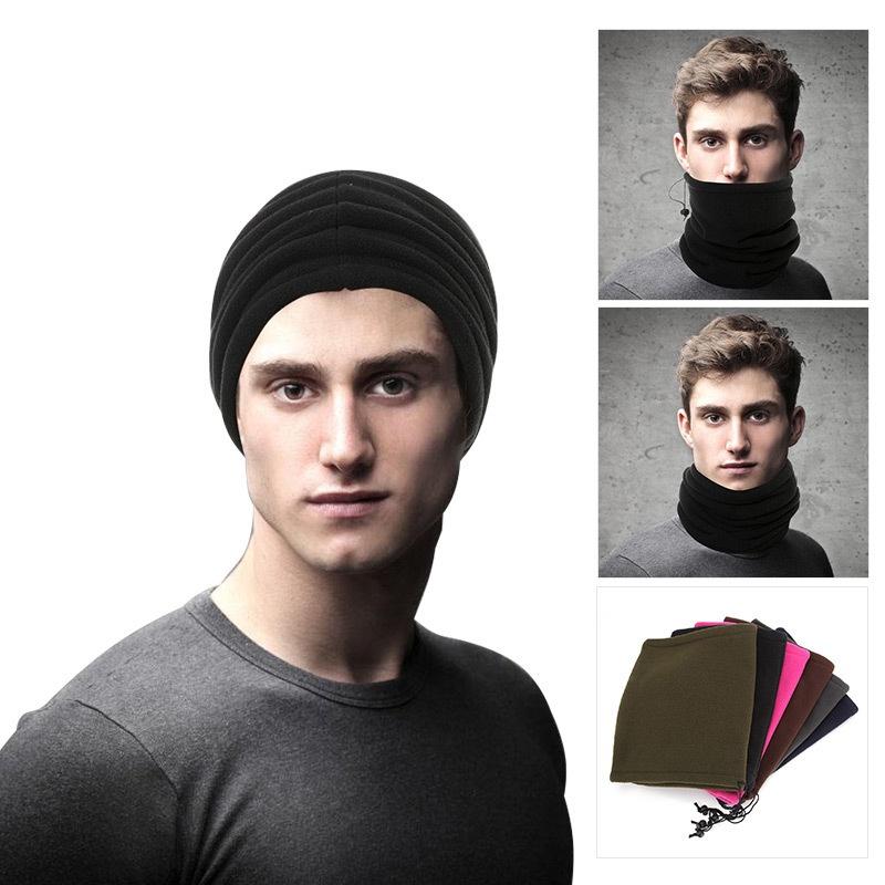 Mens Fleece Womens Neck Warmer Snood Scarf Hat Unisex Thermal Ski Snowboard Wear