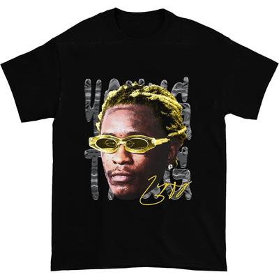 Vtg Young Thug Signature For Fans Heavy Cotton Unisex Unisex Black Shirt CM249 Unisex T-Shirt