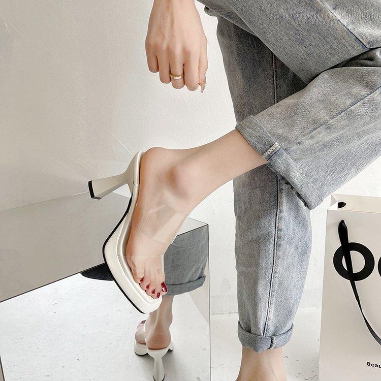 2024 New Womans Pink Sandals Ladies Platform High Heels Sandalias Shoes for Women Bluckle Summer Casual Black Beach Shoes White