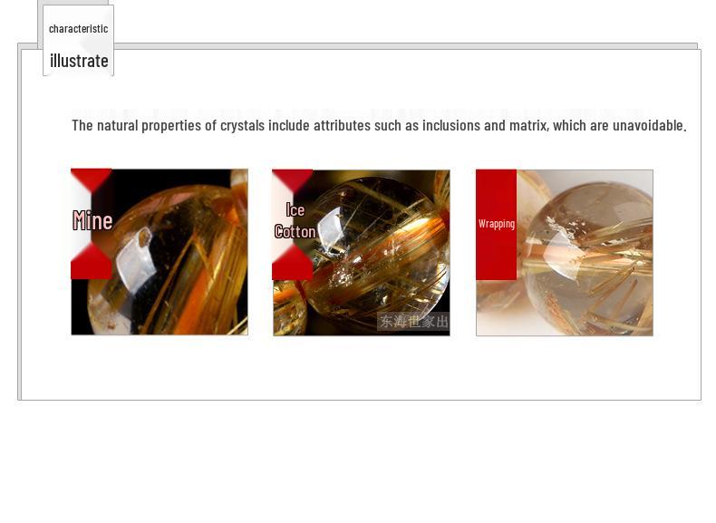 Brazilian Gold Silk Crystal Bracelet: Yellow Rutilated Quartz Beads for Men and Women