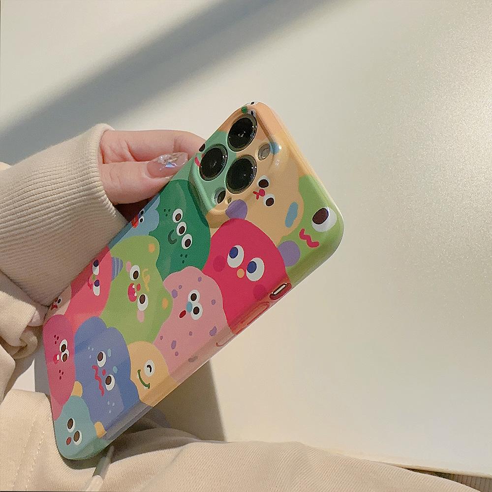 Niedliche Monster Handyhülle für iPhone 13, iPhone 15, iPhone 16 Pro Max