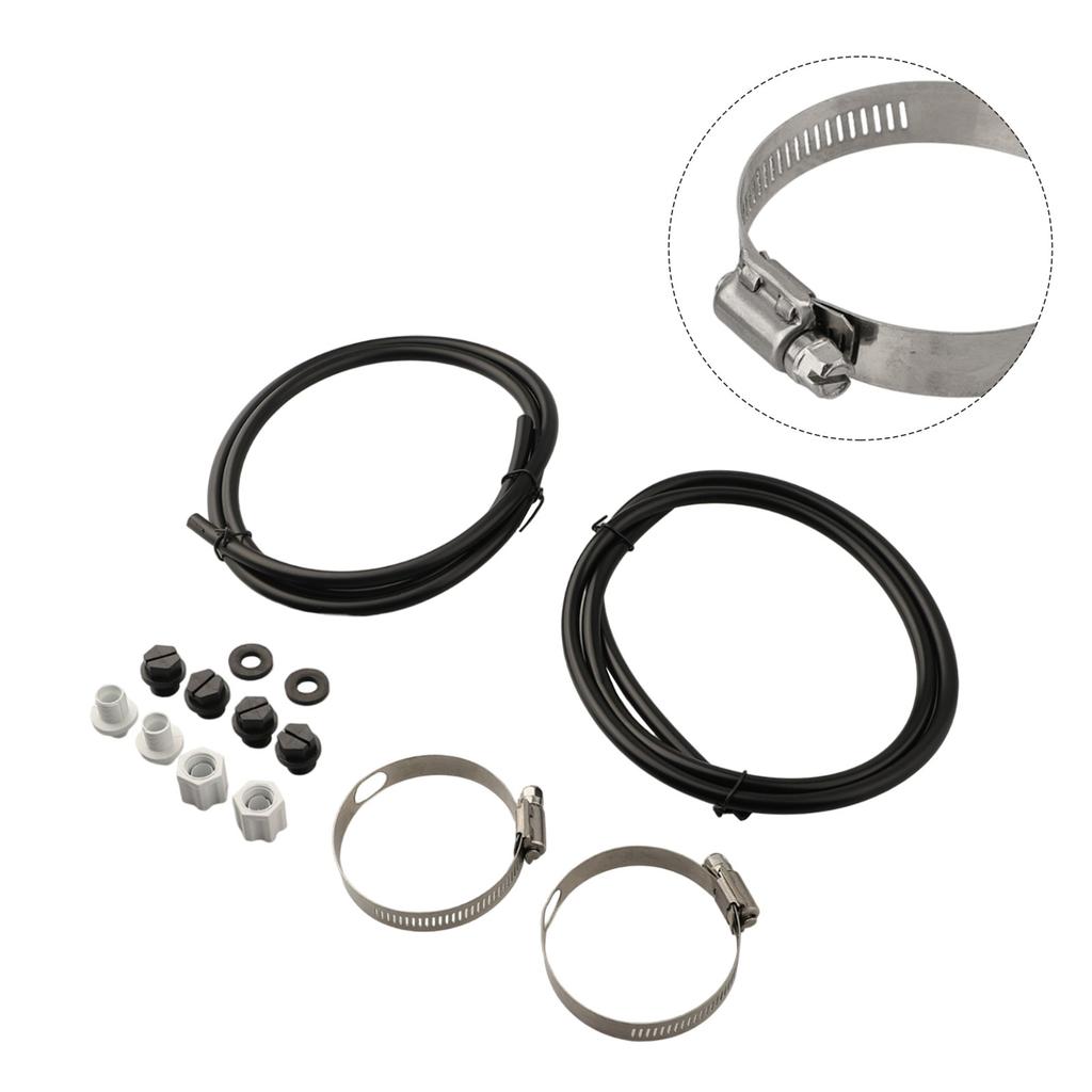 Black Chlorinator Tubing Off-Line Pipe: 4ft Silver