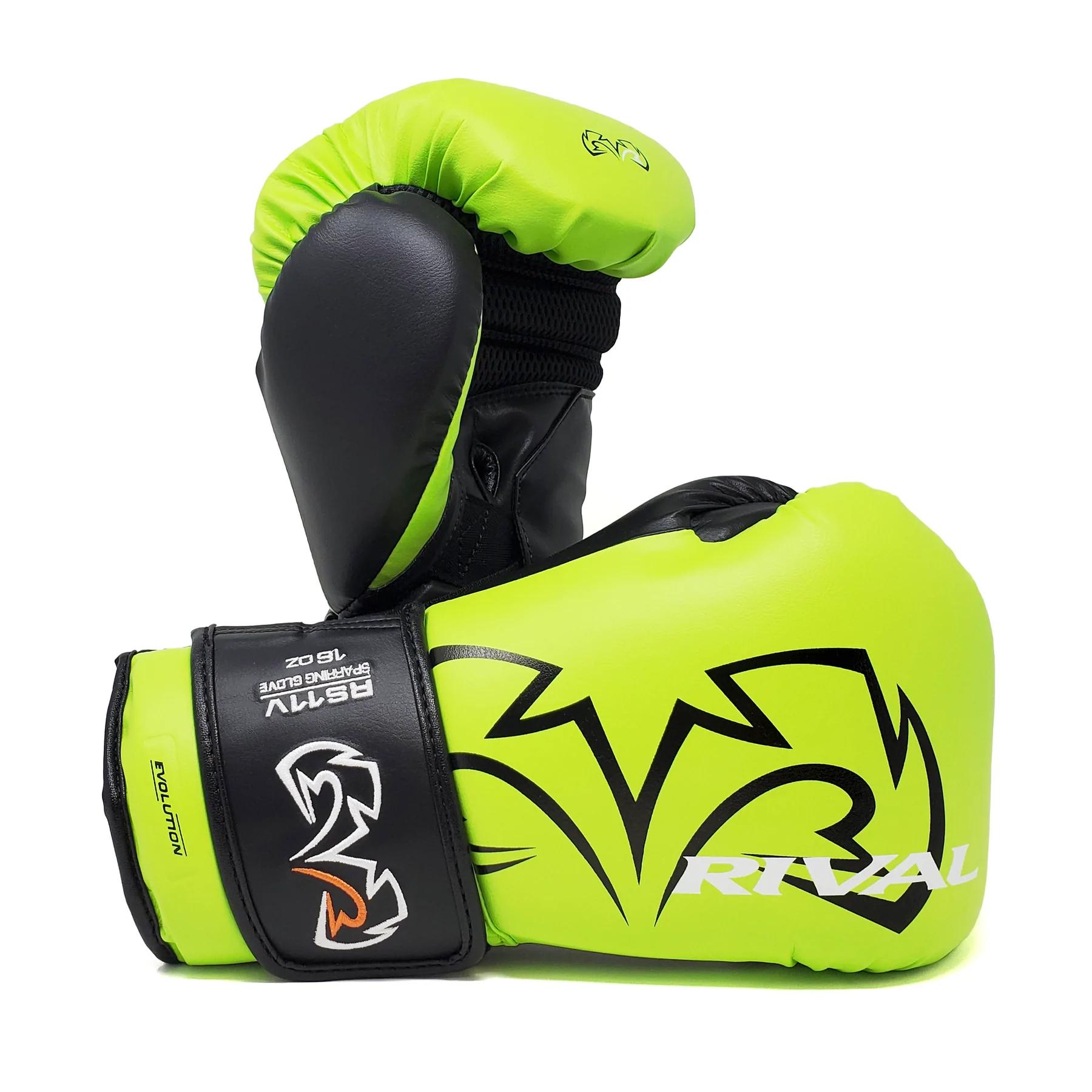 Guantoni da Sparring per Pugilato Rival RS11V Verde Lime 16oz