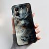 Phone Case For ZTE Blade A54 4G Jelly Soft Black Cover Dreamy Style Pattern Sunset Moonlight Casing ZTE Blade A54 4G Casing