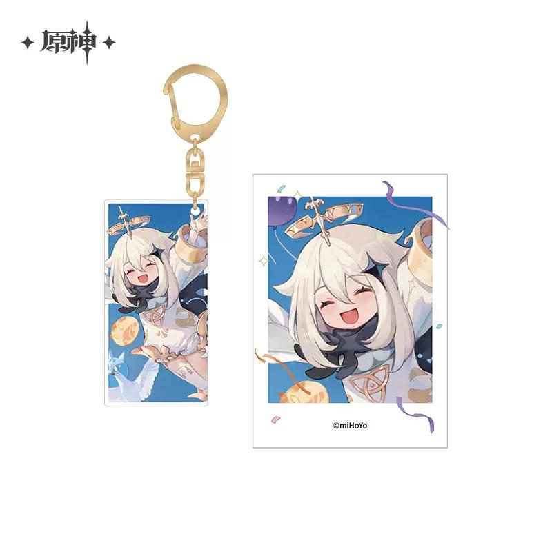 Sunsyea Genshin Impact Official Merch miHoYo Original Authentic 2023 Carnival Series Keychain Venti Zhongli Nahida