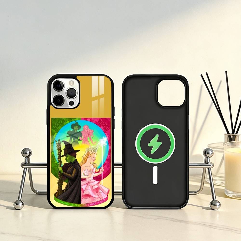 W-Wicked Musical Phone Case For iPhone17,16,15,14,13,12,11 Plus,Pro Max Magnetic For Magsafe Wireless Charging