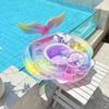 Mermaid Swim Ring Inflatable Pool Float Underarm Float With Seat Ring Summer Pool Beach Float Perfect For Water Play