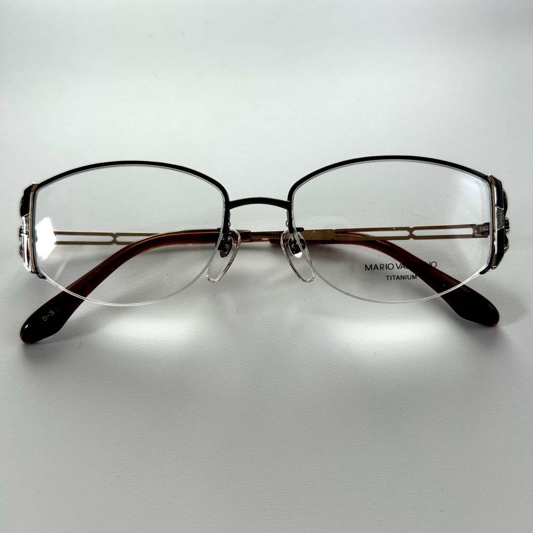 Used MARIO VALENTINO Titanium glasses frame NO.157