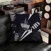 TwoTime Forsaken Pillow Case Antidustmite Pillowcase Invisible zipper silky short plush Sofa cushion cover