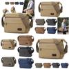Large Capacity Canvas Shoulder Bag For Men Street Style Durable Material Travel Companion