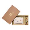 Coach Boxed 16 Vegetable Print Wristlet Coin Purse With Bag Charm Gift Set Women Wristlet White C8331-IMCAH