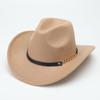 Simple Felt Big Eave Hat Trendy European and American New Woolen Hat British Style Classic Jazz Hat Top Hat