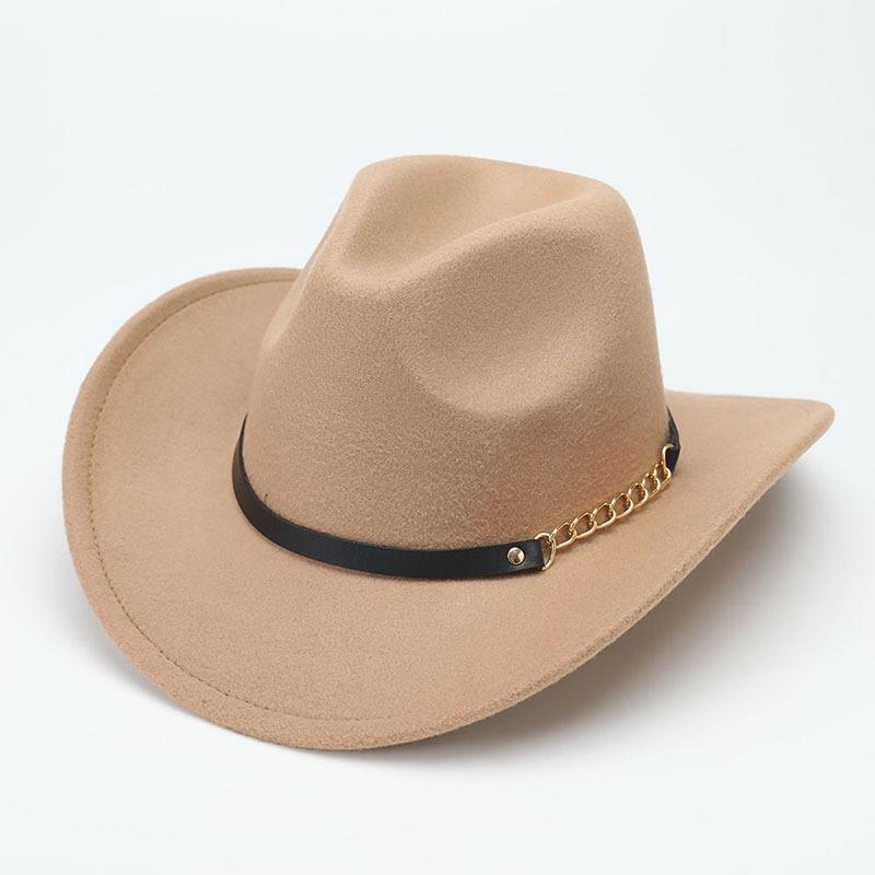 Simple Felt Big Eave Hat Trendy European and American New Woolen Hat British Style Classic Jazz Hat Top Hat