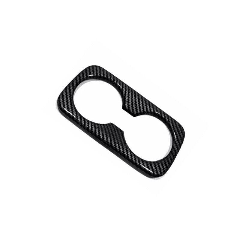 For Hyundai Santa Cruz 2022-2025 Carbon Fiber Rear Armrest Water Cup Panel Trim