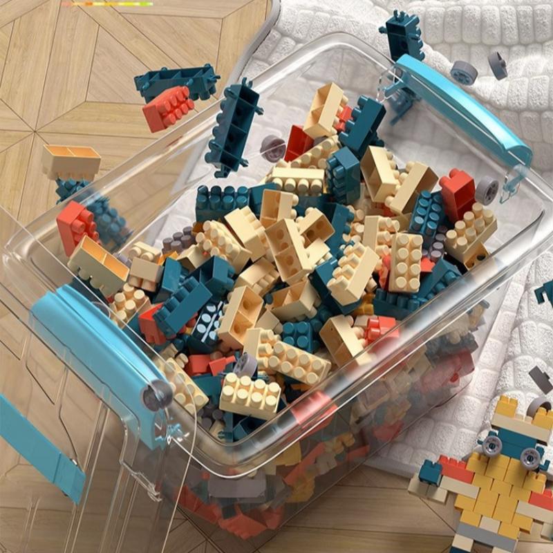 Dětské velké částice vzdělávací stavebnice montážní hračky Chlapci a dívky Dítě DIY Rané vzdělávání Trojrozměrné puzzle Model dárek
