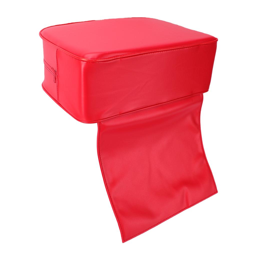 Child Hairdressing Chair Cushion PU Thickened Soft Barber Chair   Pad Small Size Red