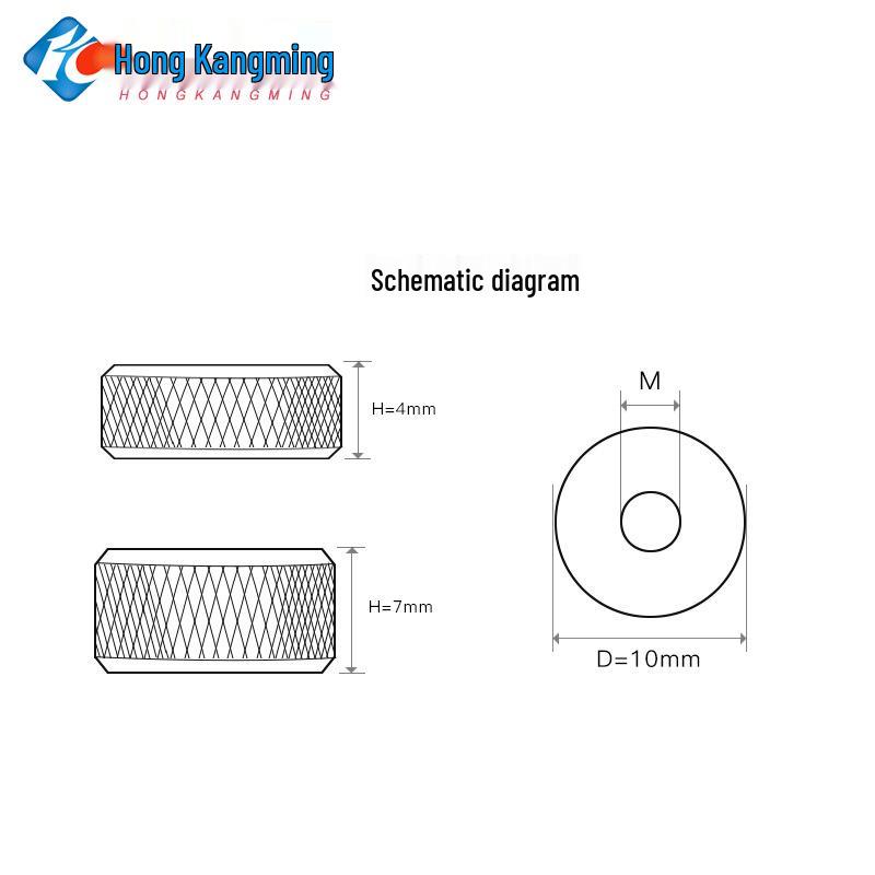 Aluminum Alloy Knurled Nut M2/M3/M4 Micro-adjustment Drone Frame & Computer Water Cooling Screw Cap