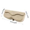 Suede Leather Sun Visor Glasses Case Stable Sunglasses Case Portable Car Glasses Bag  Car  Interior