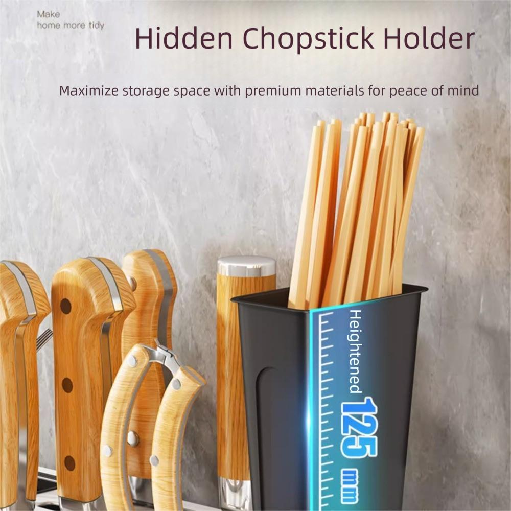 Multi-purpose Storage Rack with Brackets Cutting Tool Stand Kitchen Storage Holder  Home Storage