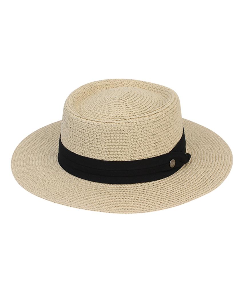 Yunibeosyeolkemiseuteuli Sweet Bk Line Beige Panama Hat Panama Hat