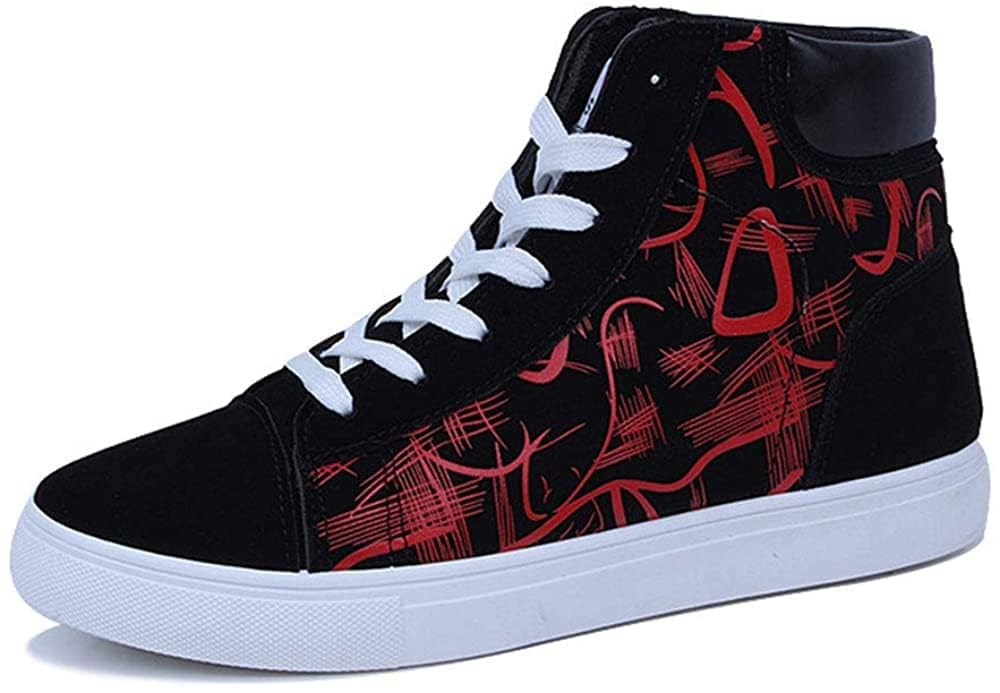 

Emptio Street Easy to Rubber Basketball Easy to Athletic Cushioned Mountain Red High-Top Sneakers, Outdoor, Walking, Fitness, Jogging, Running,